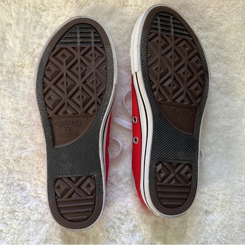 Converse Red and White Classic Sneakers - Picture 2 of 4